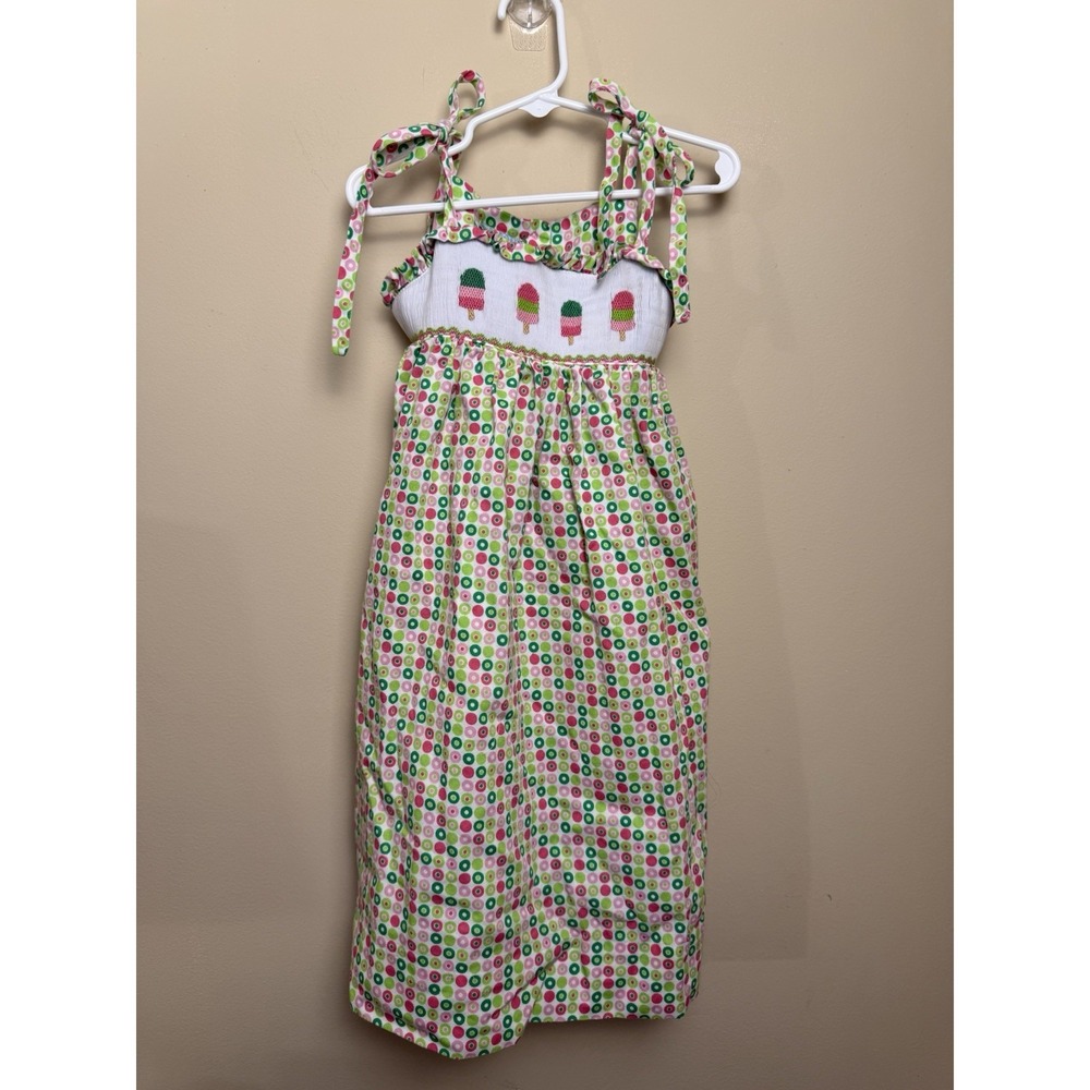 Velani Classics Smocked Sundress Size 6 100% Cotton